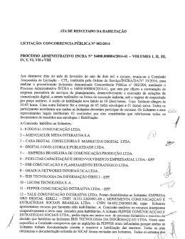Atas Habilitação e Abertura Envelope Técnica