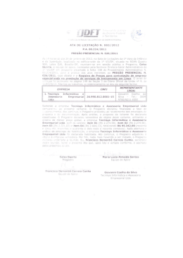 ata de julgamento nº 3/12