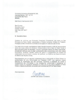 Primavera Consultoria Empresarial Ltoa. Alameda Santos, 152? C