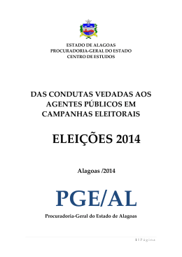 ELEI&Ccedil;&Otilde;ES 2014 - Procuradoria Geral do Estado