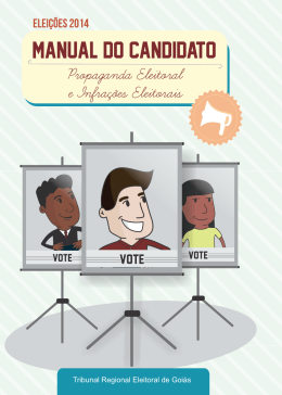 Manual do Candidato: Eleições 2014