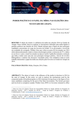 poder pol&iacute;tico e o papel da m&iacute;dia nas elei&ccedil;&otilde;es 2014 no estado do