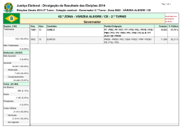 Justiça Eleitoral - Divulgação de Resultado das Eleições 2014 62.ª