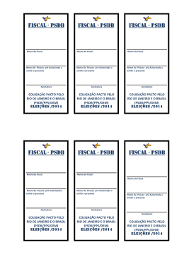 fiscal - psdb fiscal - PSDB-RJ