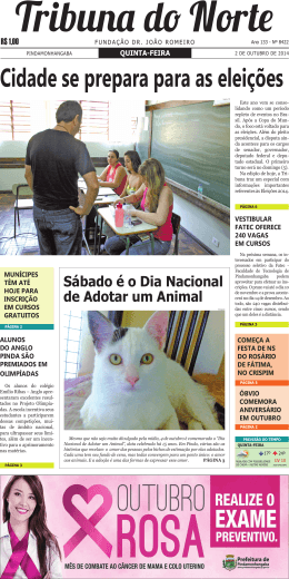 PRIMEIRA EDI&Ccedil;&Atilde;O 8422 de 2 DE OUTUBRO DE