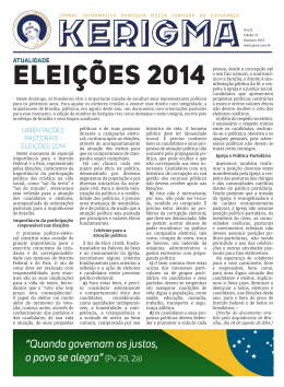 ELEI&Ccedil;&Otilde;ES 2014 - Par&oacute;quia Nossa Senhora da Esperan&ccedil;a