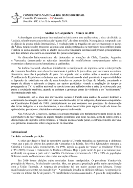 An&aacute;lise de Conjuntura &ndash; Mar&ccedil;o de 2014