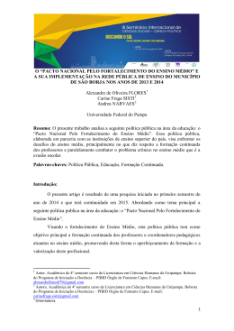 artigo ale carine - Cursos da Unipampa