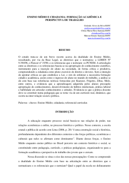 ensino medio e cidadania formacao academica e