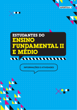 ensino fundamental II e m&Eacute;dio