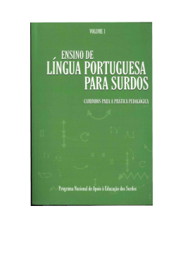 Ensino de L&iacute;ngua Portuguesa para Surdos