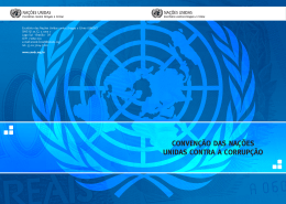 Conven&ccedil;&atilde;o das Na&ccedil;&otilde;es Unidas contra a Corrup&ccedil;&atilde;o