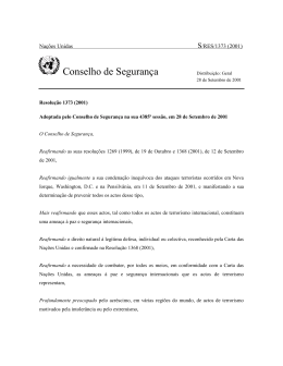 Resolu&ccedil;&atilde;o 1373 (2001)