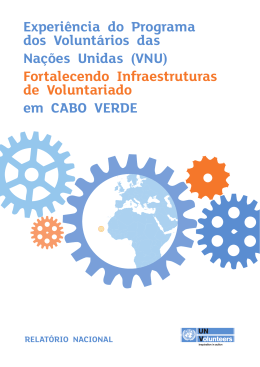 Experi&ecirc;ncia do Programa dos Volunt&aacute;rios das Na&ccedil;&otilde;es Unidas (VNU