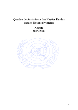 Quadro de Assist&ecirc;ncia das Na&ccedil;&otilde;es Unidas para o Desenvolvimento