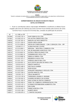SUPERINTENDENCIA DE ANALISE DA RECEITA PUBLICA