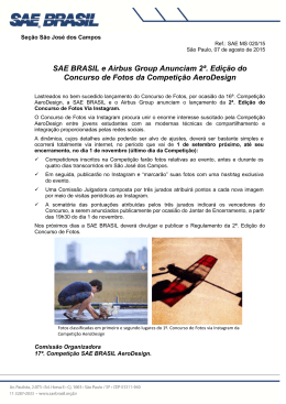 SAEMS019-15 - SAE BRASIL e Grupo Airbus Anunciam 2a. Edição
