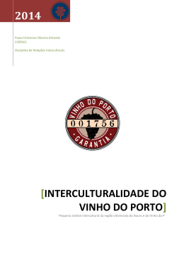 Interculturalidade do Vinho do Porto- Paulo Almeida