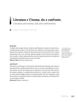 Literatura e Cinema: elo e confronto