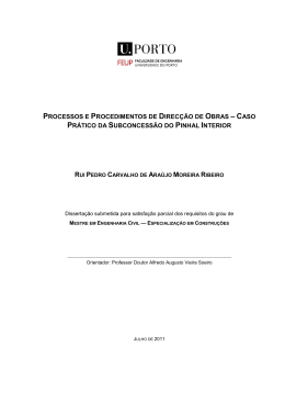 Processos e Procedimentos de Direc&ccedil;&atilde;o de Obras