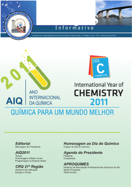Homenagem ao Dia do Qu&iacute;mico