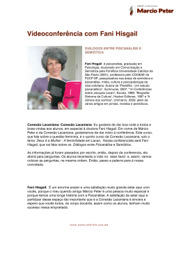 Fani Hisgail Di&aacute;logos entre psican&aacute;lise e