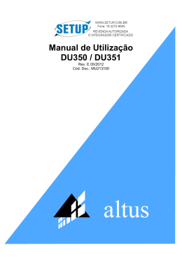 - Setup Automa&ccedil;&atilde;o