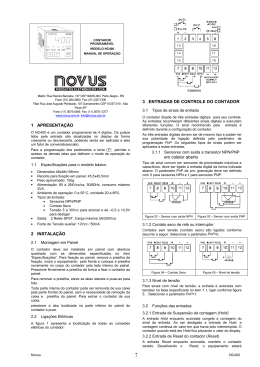 Manual do Contador Programável NC400