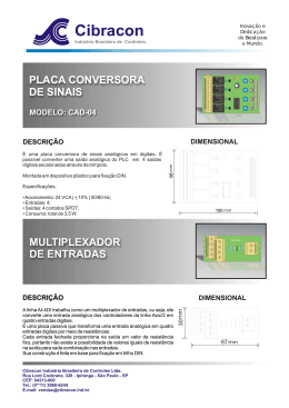 Modelo - Cibracon Indústria Brasileira de Controles Ltda