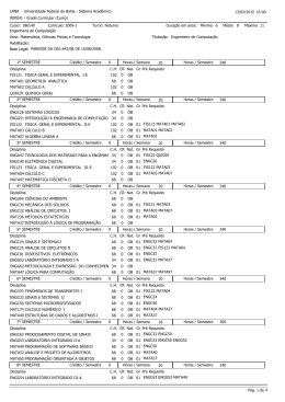Grade Engenharia de Computa&ccedil;&atilde;o 2009-1