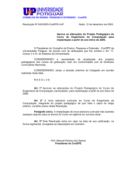 Resolução Nº 045/2005-ConEPE-UnP Natal, 12 de dezembro de
