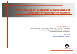 IA369A T&oacute;picos em Engenharia de Computa&ccedil;&atilde;o - DCA