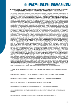 189-14 PP-AQUISIÇÃO DE EQUIPAMENTOS ESPORTIVOS