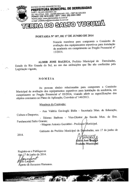 ut PREFEITURA MUNICIPAL DE DERRUBADAS