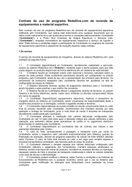 Contrato de uso do programa RedeDive.com de revenda de