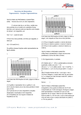 Exerc&iacute;cios de Matem&aacute;tica Trigonometria