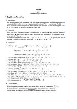 S&eacute;ries - Milton Proc&oacute;pio de Borba