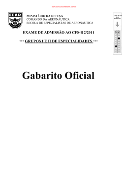 CFS-B 2/2011 - Concursos Militares