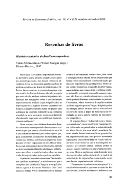 Resenhas de livros - Revista de Economia Política