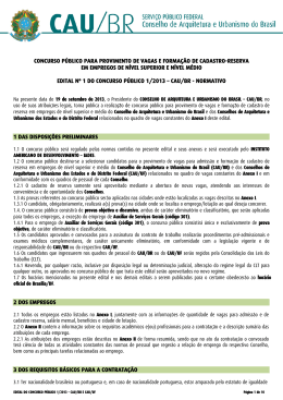 Edital - CAU/BR