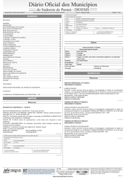 Di&aacute;rio Oficial dos Munic&iacute;pios