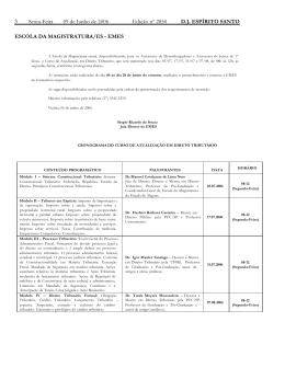 ESCOLA DA MAGISTRATURA/ES - EMES 3 Sexta