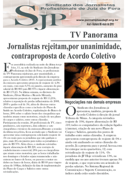Foto de p&aacute;gina inteira - Sindicato dos Jornalistas Profissionais de