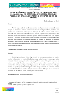 pol&iacute;ticas p&uacute;blicas, escala local, e o desafio da integra&ccedil;&atilde;o social de