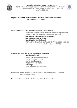 Projeto Acolher - Minist&eacute;rio P&uacute;blico