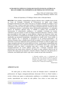 LETRAMENTO CR&Iacute;TICO E ENSINO DE INGL&Ecirc;S EM