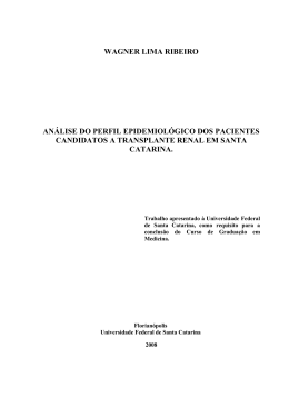 wagner lima ribeiro an&aacute;lise do perfil epidemiol&oacute;gico dos pacientes