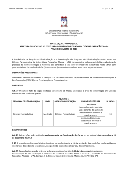 edital 26/2012-propep/ufal abertura de processo seletivo para o