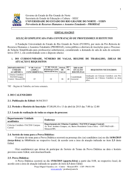 1 EDITAL 014/2015 SELE&Ccedil;&Atilde;O SIMPLIFICADA PARA