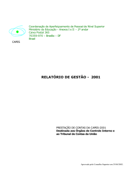 PDF 326kb - CAPES - Coordenação de Aperfeiçoamento de